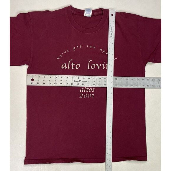 VINTAGE Alto Lovin Numb Altos 2001 Graphic T-shirt Men Large Red Short Sleeve - Picture 5 of 5